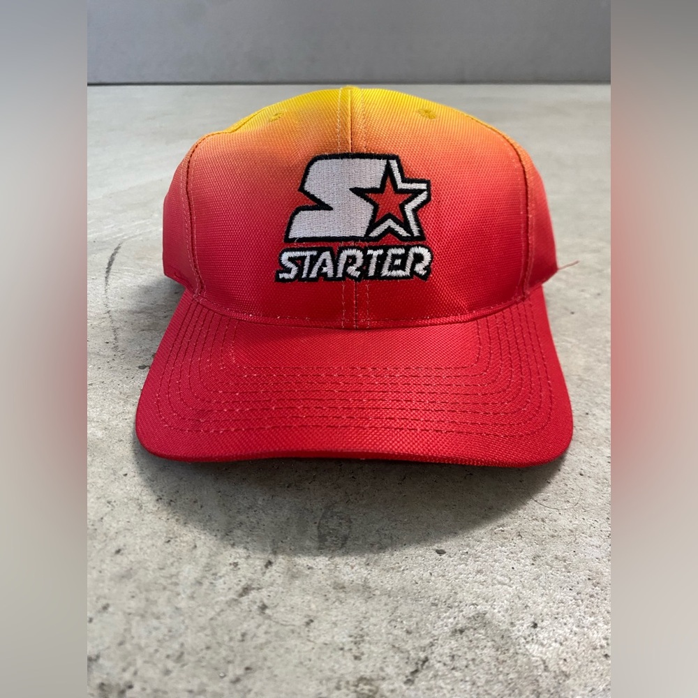 Starter Yellow & Red Ombré StrapBack